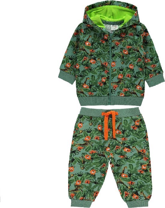 Jungle dieren vest & broek set jongens