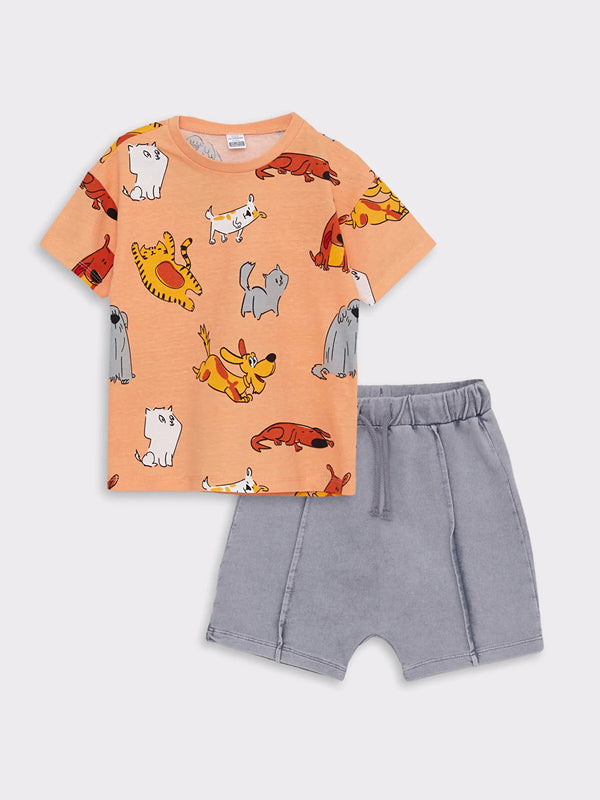 T-shirt & short jongens - Dieren