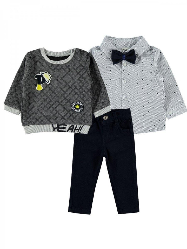 Overhemd, sweater & broek - Maminobaby