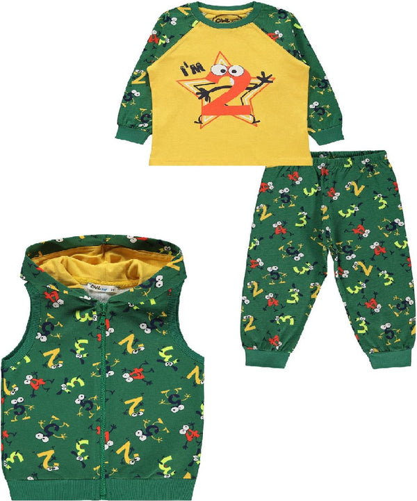 I’m 2 en/of I’m 3 pyjama set jongens - cijfers