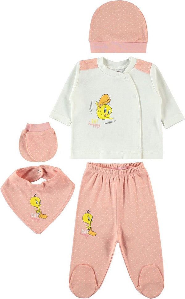 Tweety happy day 5-delige baby newborn set - Babykleding