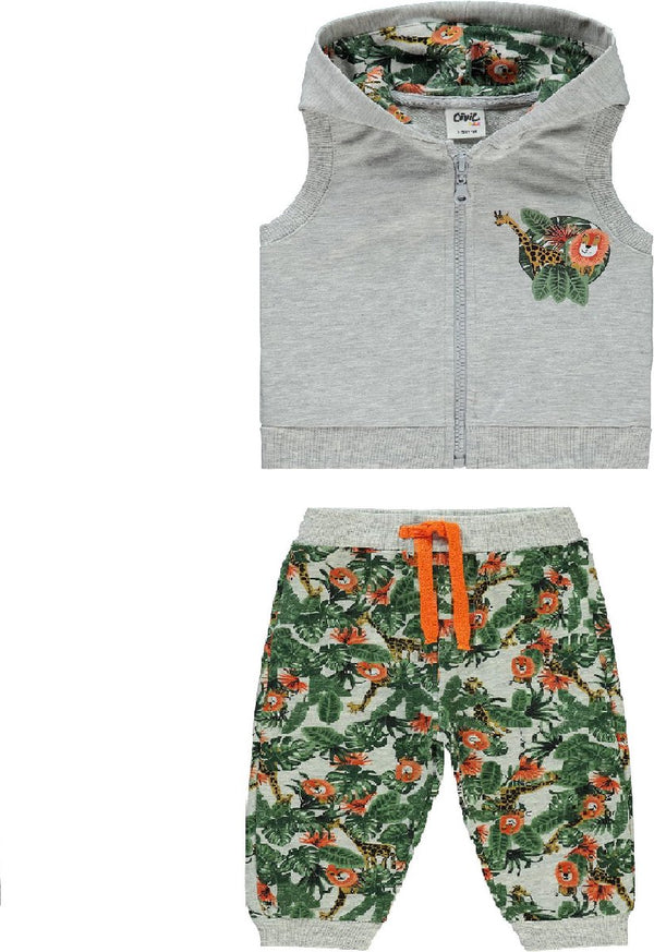 Jungle dieren vest & broek set