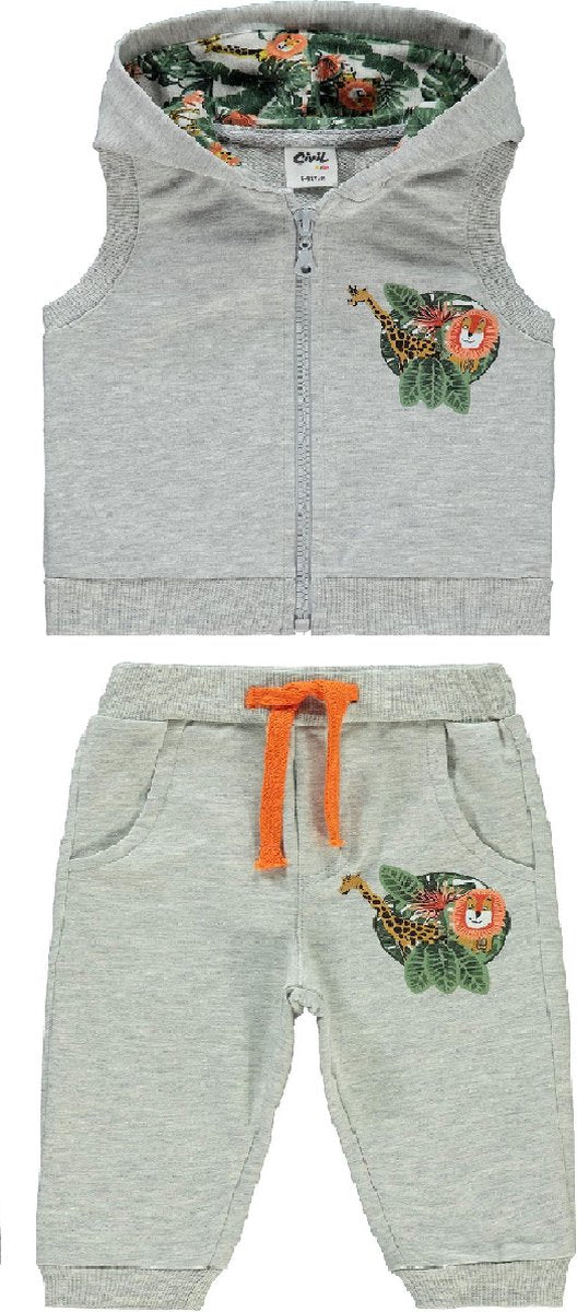 Jungle dieren vest & broek set