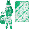 Deken cadeau - Baby newborn 5-delige set jongens - Krokodil Babykleding