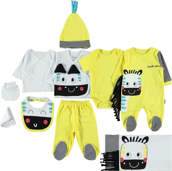 Krabwantjes cadeau - Lovely zebra 10-delige baby newborn set - Babykleding