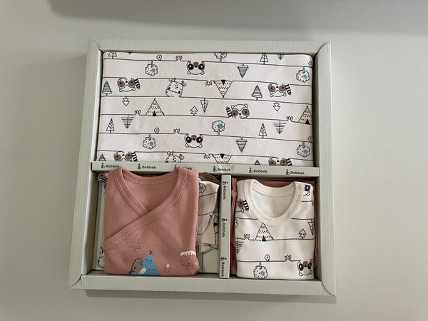 Krabwantjes cadeau - 10-delige baby newborn set jongens - Dieren - Babykleding