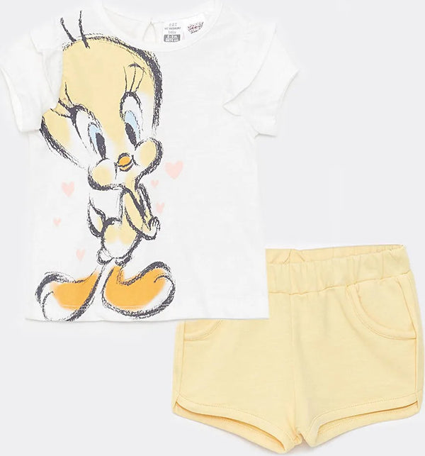 Tweety T-shirt en short meisjes - Tweedelige set