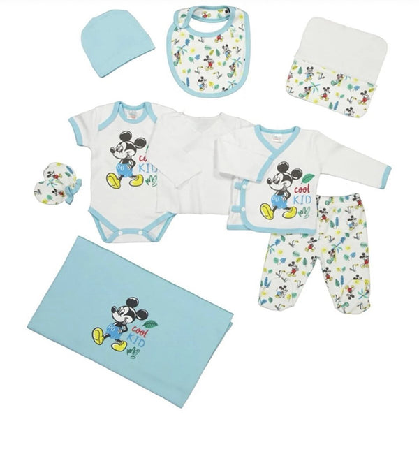 Mickey mouse tas cadeau - Mickey mouse 10-delige newborn set jongens - Babykleding