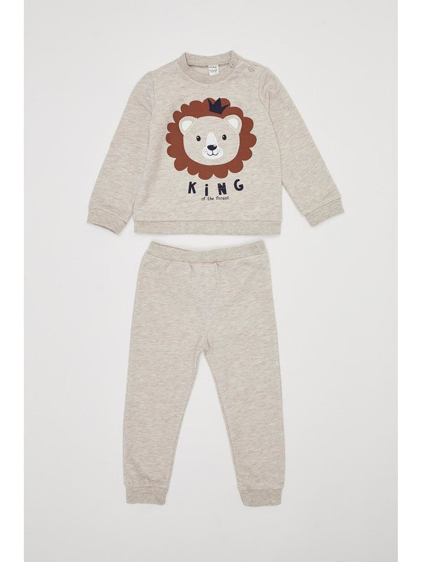 Baby sweater & broek - Babykleding - Leeuw - King of the forest