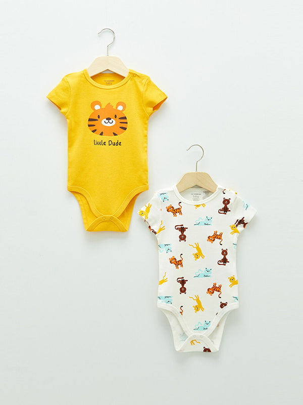 Baby 2-delige rompertjes set - Tijger - Little Dude